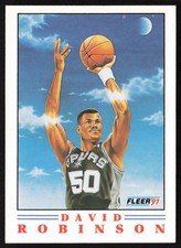 1991-92 Fleer Pro-Visions David Robinson #1 San Antonio Spurs