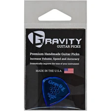 GRAVITY PICKS Sunrise Big Mini Polished Blue Multi-Hole Guitar Picks 2.0 mm