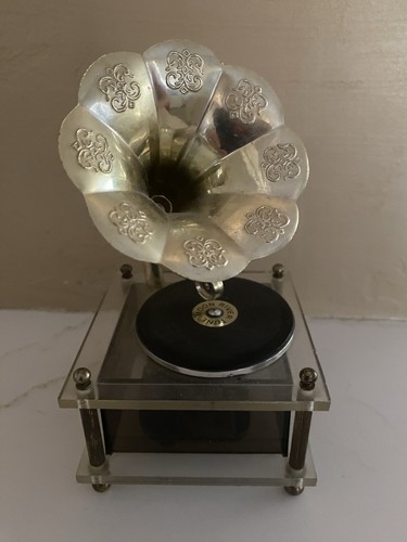 Grammophon Plattenspieler Spieluhr Moon River  - Bild 1 von 6