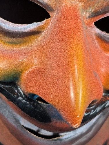 Vintage Ben Cooper Devil Halloween Mask Plastic Adult Satan Colorful - Picture 16 of 17