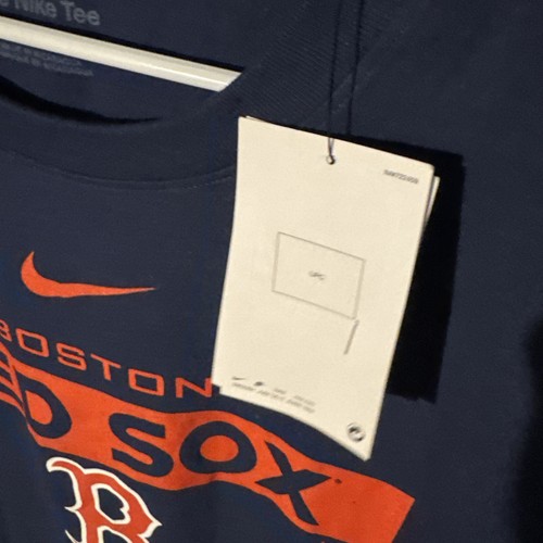 NWT Men's XL Nike Tee MLB Boston Red Sox Short Sleeve T-Shirt Navy - Picture 5 of 6