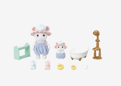 Calico Critters #CC2213 Bath Time Bubble Geschwister brandneu US-Verkäufer - Bild 2 von 9