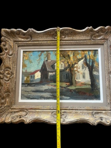 Vintage Oil Painting Sketch Rockport Street by Arnold Knauth 1974 (1918-2017) - Picture 21 of 24
