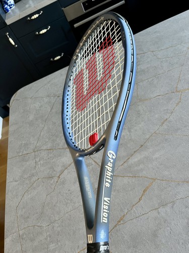 Wilson High Beam Series Graphite Vision PWS Tennis Racket USL3 4 3/8 New Overgr - Picture 6 of 18