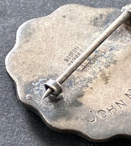 1914 Boston Work Horse Relief Association, Drivers Badge, Named - Picture 6 of 7