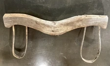 Rare Antique Primitive Heavy Duty Double Oxen Yoke / 39” Beam & Heavy Ring Ox