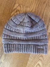 NEW! Genuine CC Beanie Colorful Confetti Soft Stretch Cable Knit Slouch NWOT