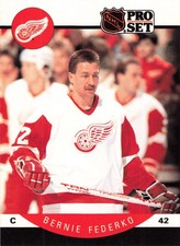 Bernie Federko 1990-91 Pro Set #70 Detroit Red Wings Hockey