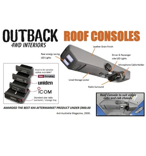 Outback Roof Console Fits Ford Ranger Single Cab MK2 06/2015-Onwards 4x4 4WD - Picture 9 of 10