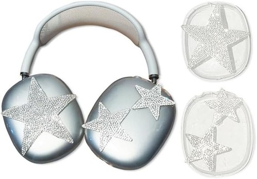 Case Cover for AirPods Max Headphones Glittering gem-Encrusted, Star 1 - Picture 6 of 6
