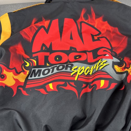 Vintage 90s Swingster Mac Tools Motorsports All Over Print Puffy Jacket Size L - Picture 10 of 14