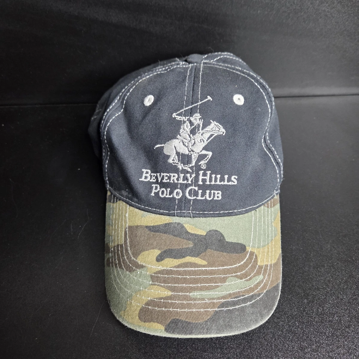 NWT * Beverly Hills Polo Club Cream Baseball Cap with Green Embroidery Beverly Hills Polo Club Men main image 2