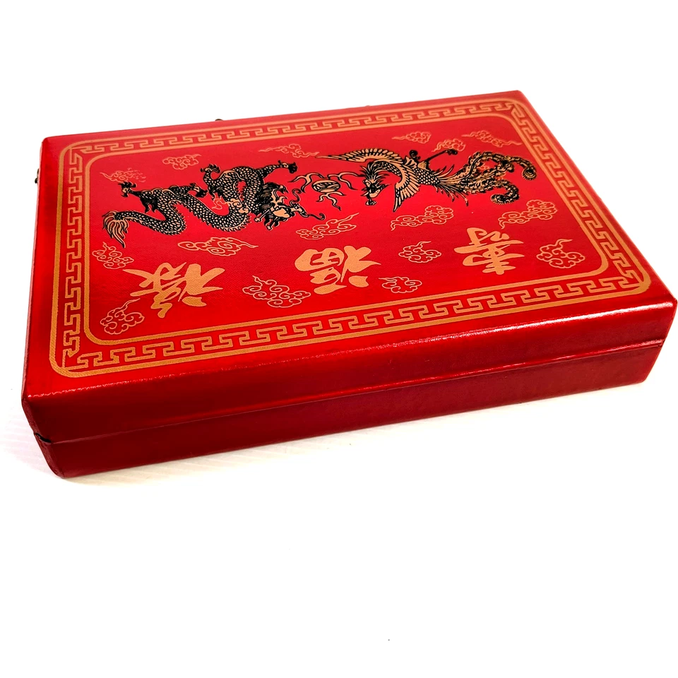 Mahjong 144 Tiles Mah-Jong Set Piece w/ English Instructions Unused - Image 3 of 4