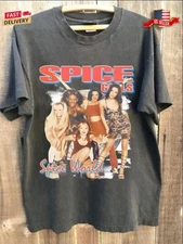 Vintage Spice Girls T-Shirt, Retro 90s Pop Band Concert Unisex Tee, Gift For Fan