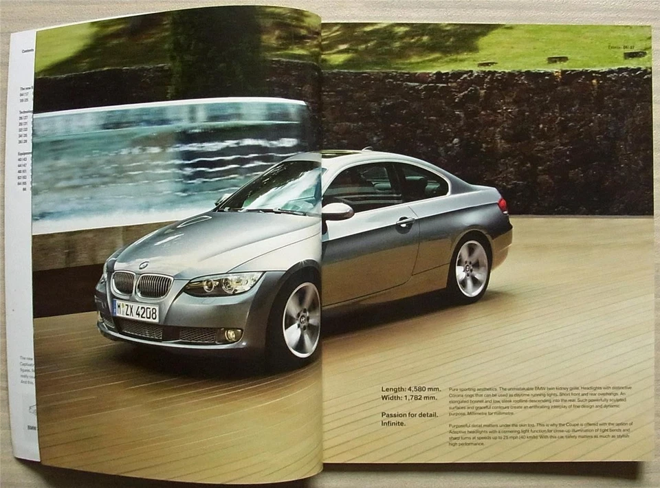 BMW 3 SERIES COUPE Sales Brochure 2006 #611003430212 2006 VZ 325i 330i 330d 335d - Image 2 of 4