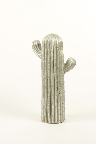 Kaktus stehend Bühnendeko Ornament silber bemalt Haus 47,5cm & 61cm - Bild 4 von 8