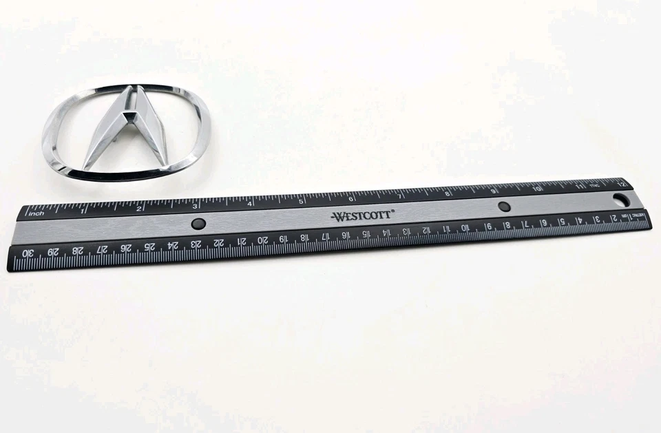 1999-2004 ACURA 3.5RL RL TAPA DELANTERA EMBLEMA LOGOTIPO INSIGNIA SÍMBOLO OEM Foto 2 de 3