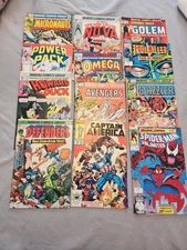  Lot Of 12 Marvel Comics Avengers, Defenders, Spider-Man, Dazzler, Power Pack VG