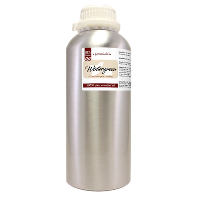 32 fl oz Wintergreen Essential Oil (100% Pure & Natural) in Aluminum Bottle