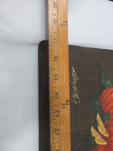 Vintage Künstler Joyce Langelier Hummer Meeresfrüchte Restaurant Holz Brett Wandhalterung - Bild 11 von 20
