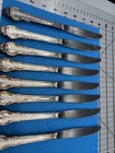 8 International Holmes & Edwards Deep Silver Fashion 9.25" Dinner Knife Set 1957