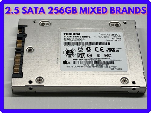 Lot of 7 2.5 SATA 256GB SSD Different Models and Brand Bulk DEALS