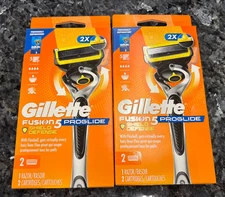 BRAND NEW - (LOT OF 2) Gillette Fusion 5 Proglide Shield Defense Razor- ON SALE
