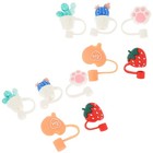 10pcs Trinkstrohabdeckungen wiederverwendbar