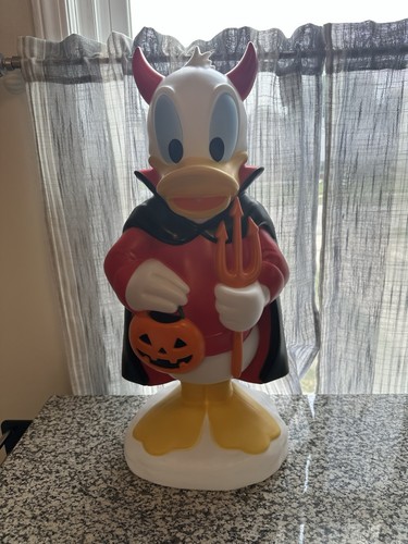 Molde soplado pato donald disney lowes de 2 pies como diablo decoración iluminada halloween gema - Imagen 1 de 2