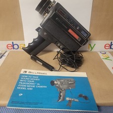Bell Howell Model 1230 Filmosonic XL Super 8 Movie Camera 8mm Film Used