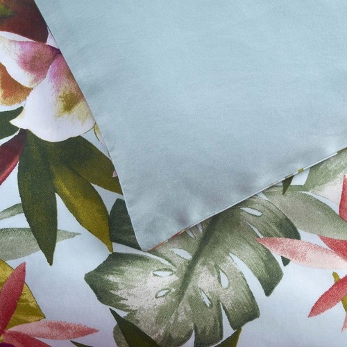 Funda nórdica Yves Delorme King Utopía 2 fundas KING exótica floral tropical Francia - Imagen 1 de 24