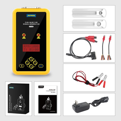 Car Fuel Injector Tester Automotive Pulse Pressure Signal Clearner Detector US - Picture 12 of 17