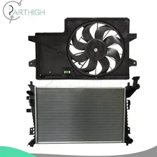 Radiator and Cooling Fan Assembly Car Electric For 2008 09-2011 Ford Focus