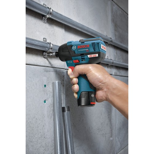 Bosch PS4202RT 12V MAX 1/4 in. Hex Impact Driver KT (2 Ah) Certified Refurbished - Picture 7 of 7