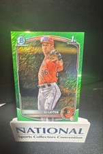 2025 Bowman Chrome Prospects DJ Layton, DJ Layton #BCP-252 Green Shimmer ref /99
