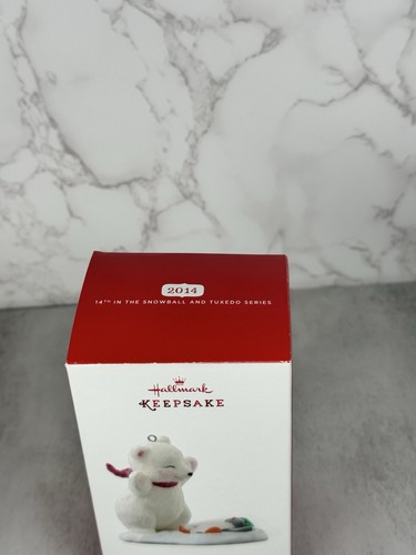 2014 Hallmark Snowball & Tuxedo Snow Angel Team Keepsake Ornament Autographed - Picture 8 of 9