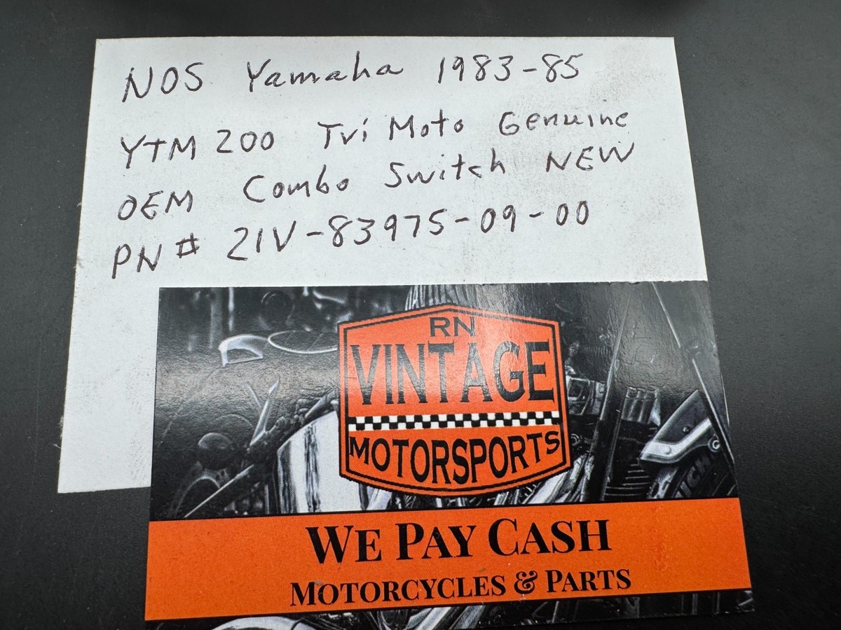 NOS Yamaha 83-85 YTM200 Tri moto Genuine OEM Combo Switch Part