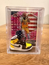 2020-21 Mosaic - National Pride LeBron James #247 Pink Camo Sneaker Shadow Box