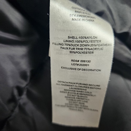 Eddie Bauer Parka Coat Youth Kids L 14-16 Olive Hooded Down Filled Sherpa Lined - Picture 9 of 17