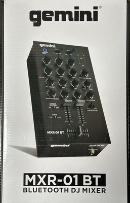 Gemini 2-Channel DJ Mixer w/Bluetooth, Mic EQ, Crossfader Curve Control