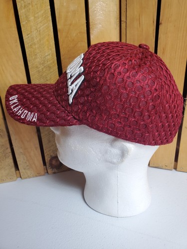 NCAA Oklahoma Sooners Cap Puffy Mesh Adjustable Hook And Loop EUC  - Bild 2 von 6