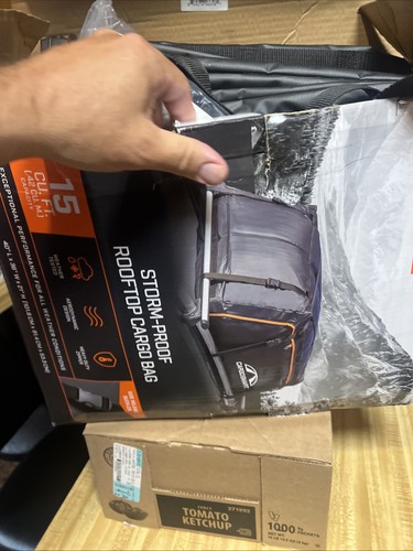 CargoSmart Storm-Proof Car Rooftop Cargo Bag 40x36x21 15 Cubic Feet NEW OPEN BOX - Foto 8 di 14