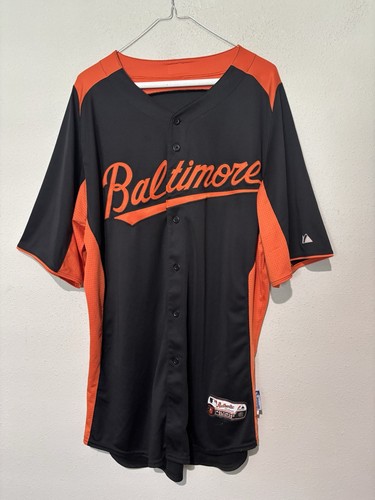 Baltimore Orioles Majestic Authentic Black Jersey Men's Sz 44 Blank USA - Picture 1 of 9