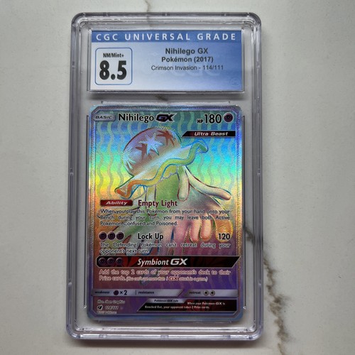 Nihilego GX (Secret) 114/111 Sm-Crimson Invasion Holo CGC 8.5 - Picture 1 of 2