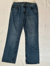 BOYS OLD NAVY LOOSE BOOT CUT JEANS, SIZE 14 HUSKY