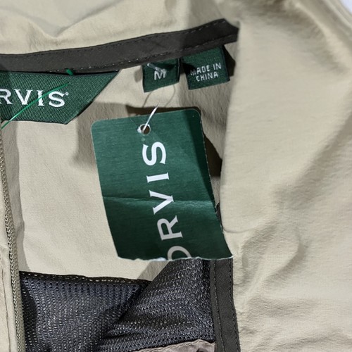 Orvis Meridian Wind Vest Mens Medium Khaki Lightweight Zip Outdoor Fishing Golf - Bild 13 von 17