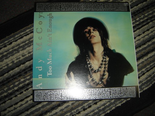 Andy McCoy (Hanoi Rocks) - Too Much Ain't Enough 1988 Japan Vinyl LP Lyrics E/E - Picture 1 of 2