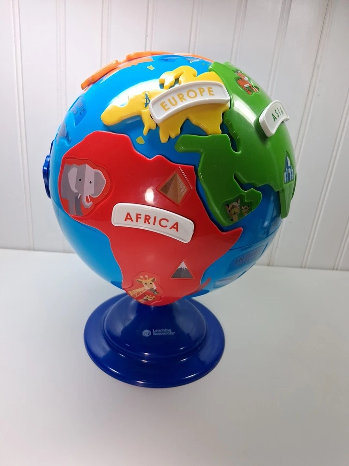 Children's learning Resources World Globe Puzzle great condition no original box - Image 2 of 4
