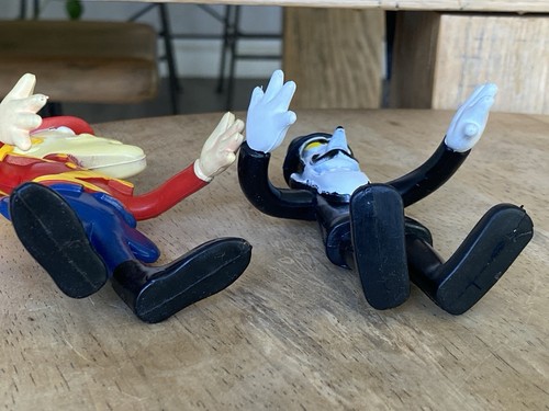WHAM-O Rocky & BULLWINKLE DUDLEY DO RIGHT AND SNIDELY WHIPLASH BENDY FIGURES - Picture 14 of 15