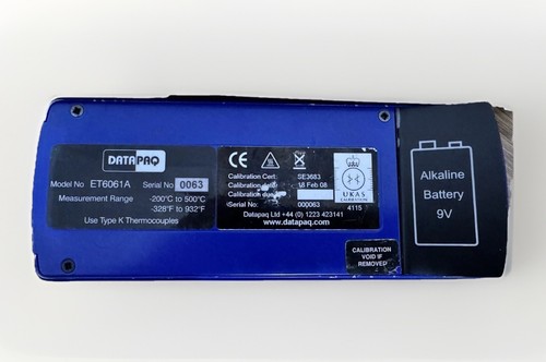 DataPaq EasyTrack2 Data Logger - ET6061A with data Cable, Tested, Not Calibrated